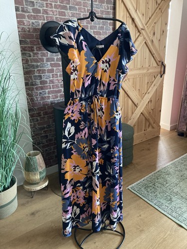 Maxi kleid rosa blau - h&m,