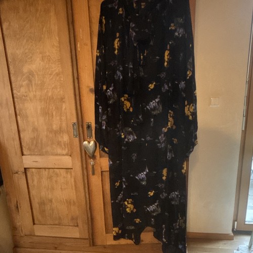Damen maxikleid l - maxikleid, schwarz