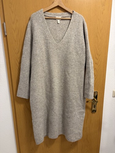 Strickkleid lang greige - greige, xxl
