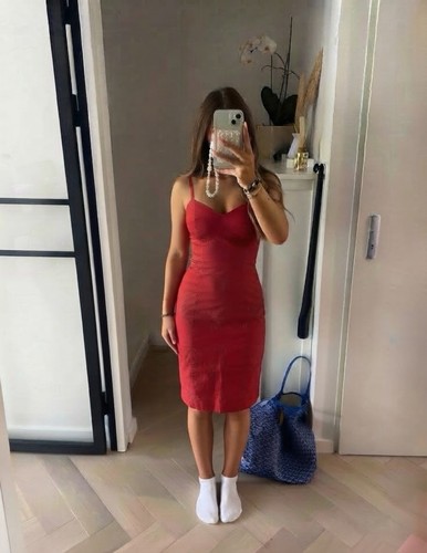 Midikleid rot gr - |h&m|, midikleid|rot|gr.l|