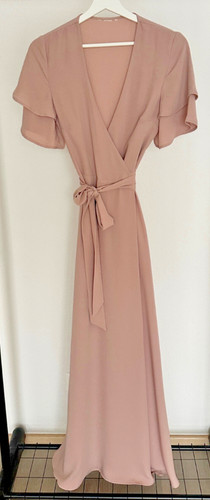 Kleid wickelkleid rosa - h&m,