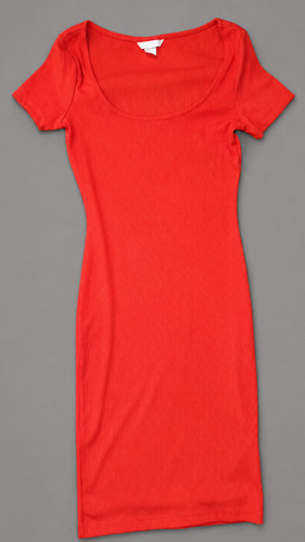 Maxikleid rot xs gerippt - maxikleid,