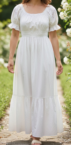 Kleid maxikleid weiß - h&m, maxikleid,weiß