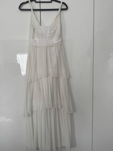 Maxikleid chiffon weiß - h&m,